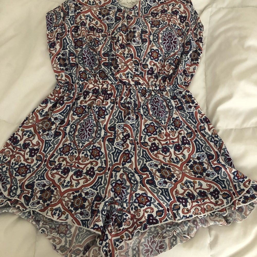 Printed Romper